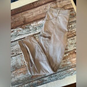 Pistola Light tan blush color Jeans with Distressed Finish